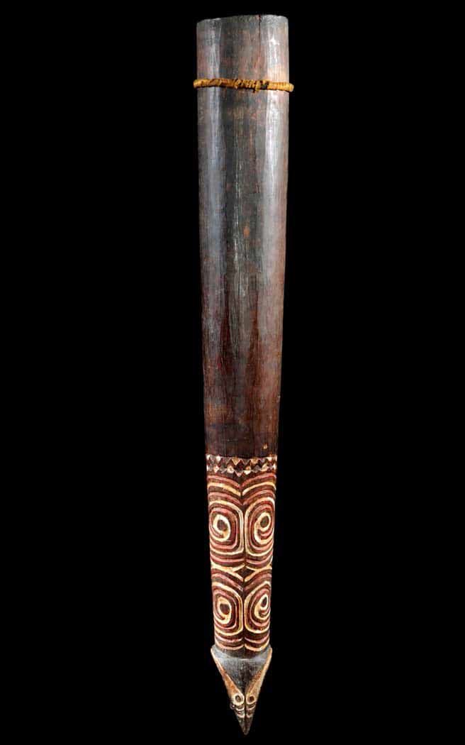 Traditional Papuan Gulf drum from Kikori area, Papua New Guinea