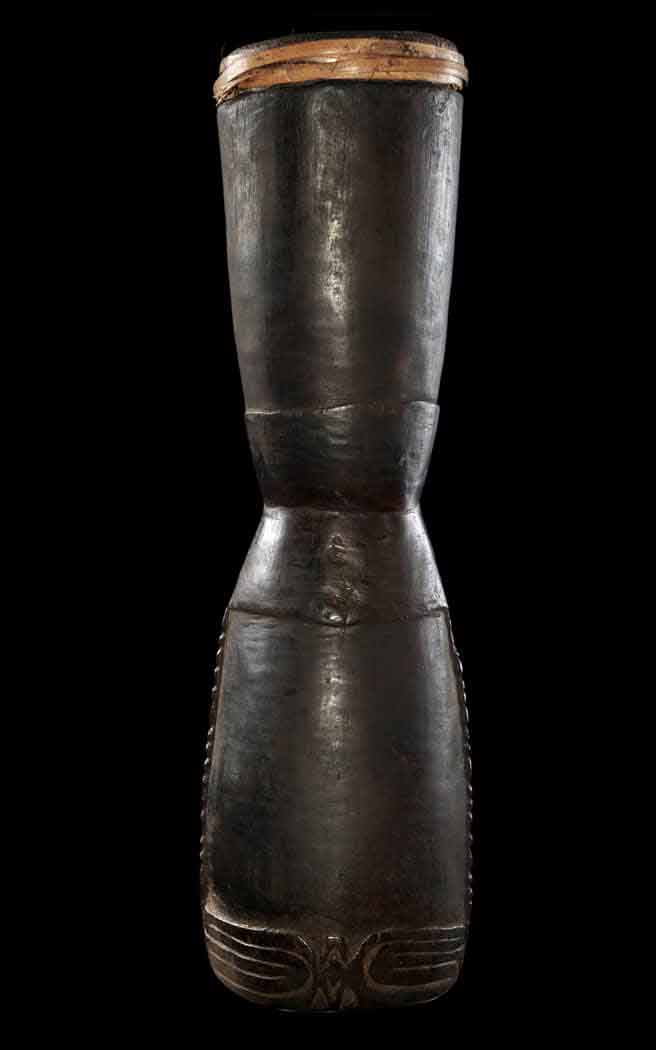 Traditional Vokeo Island drum from Papua New Guinea