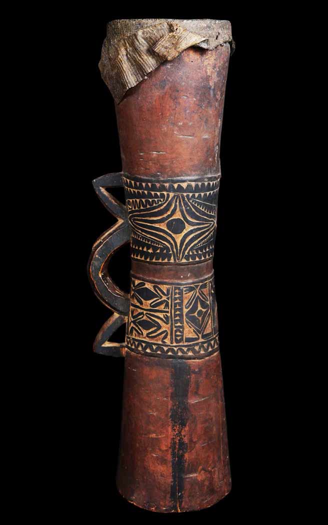 Ceremonial Astrolabe Bay drum from Papua New Guinea