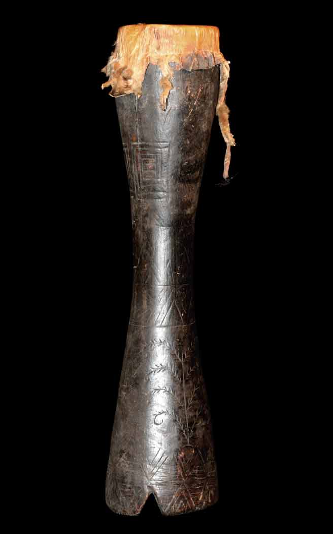 Traditional Chimbu drum from Papua New Guinea