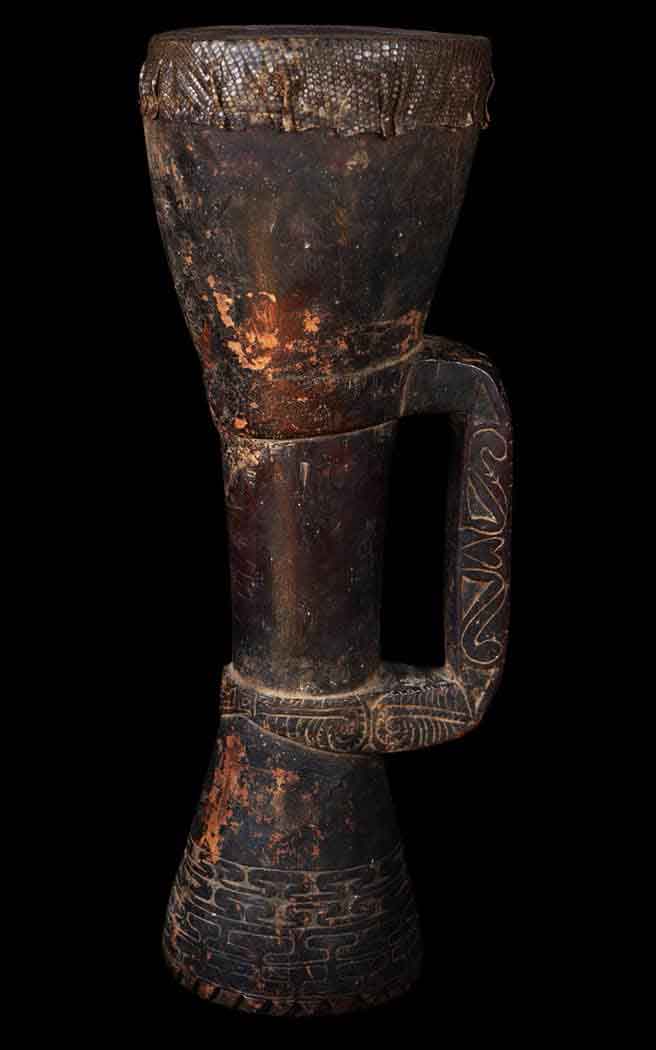 Traditional indigenous drum from Papua New Guinea