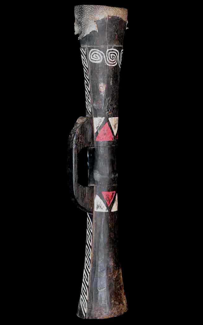 Traditional indigenous drum from Papua New Guinea
