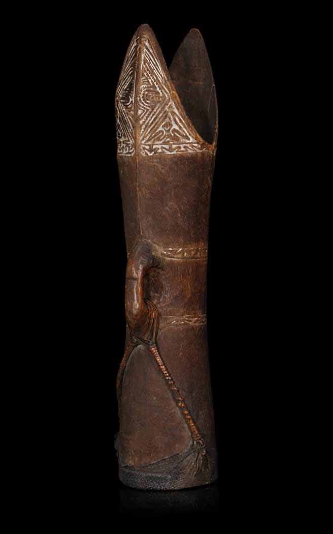 Traditional Papuan Gulf drum from Papua New Guinea