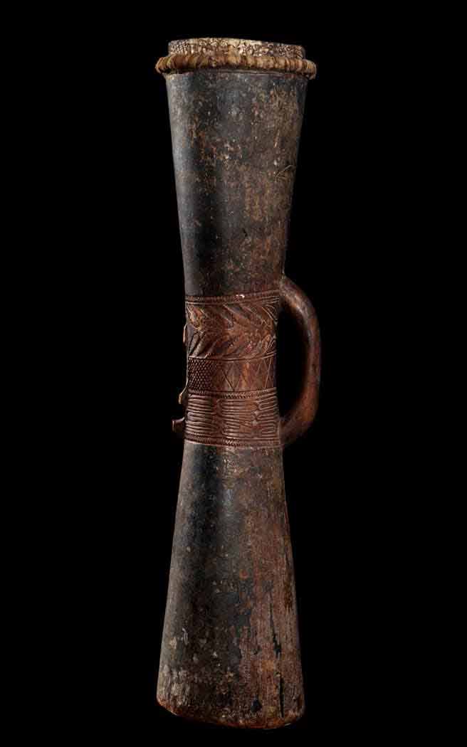 Traditional Tarawai Island drum from Papua New Guinea