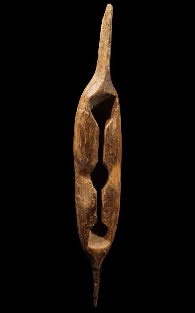 Traditional Torricelli ceremonial drum from Papua New Guinea